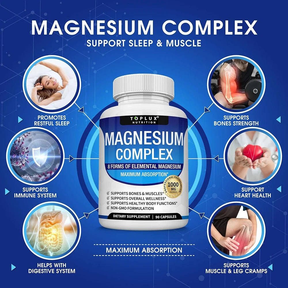 Magnesium Complex Supplement for Restful Sleep